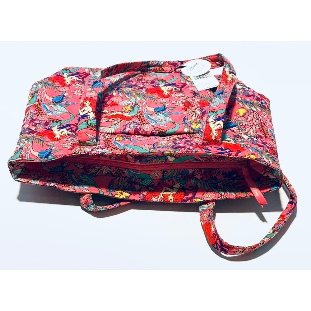 Vera Bradley Ariel’s Pink Lagoon Small Vera Tote Purse Bag Little Mermaid EXACT - Picture 12 of 16